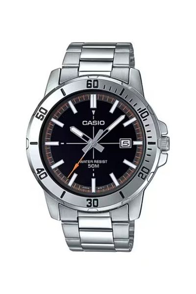 Casio ساعة كاسيو للرجال بمينا أسود تناظرية - MTP-VD01D-1E2VUDF