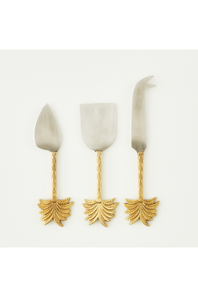 Bella Maison Palm Peynir Bıçağı Seti Gold