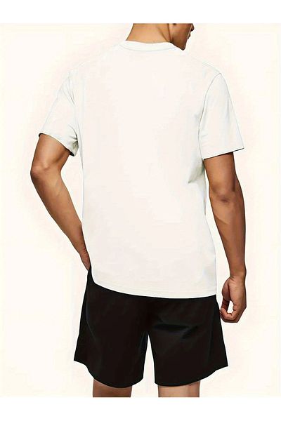 PENTHİLUS Round Neck T-Shirt and Shorts Set, Knitted Fabric, Formula 1 Racing Car Print