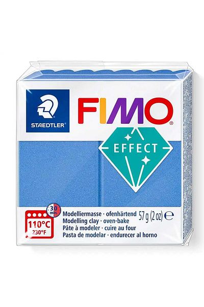 Bafimo FIMO Effect Modeling Clay 57g Light Agate Blue Metallic