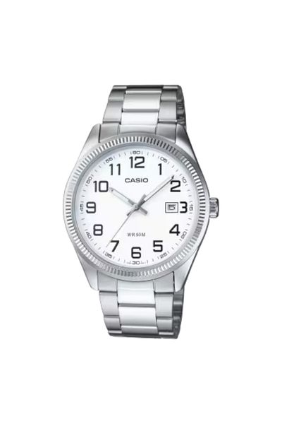 Casio ساعة كاسيو للرجال بمينا أبيض تناظرية - MTP-1302D-7B