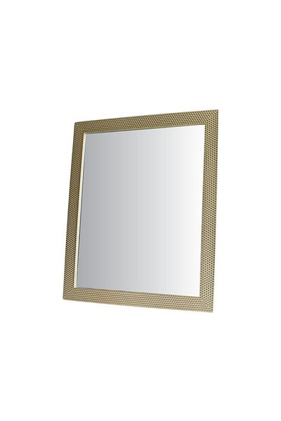 Gift Design Wall mirror, rectangular, gold frame, plastic, 56 x 46 cm