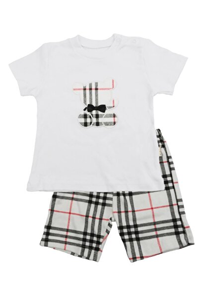 Bebelop 2-piece Unisex Plaid Combed Cotton Set - Girls and Boys