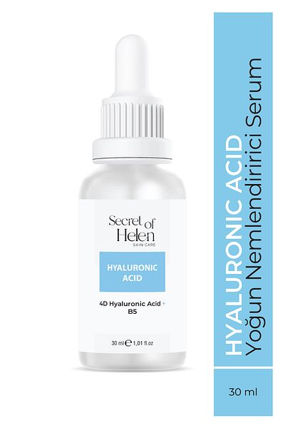 Secret of Helen 30 ml Hyaluronic Acid Serum - Intensive Moisturization and Skin Barrier Strengthening, 4D Hyaluronic Acid + B5