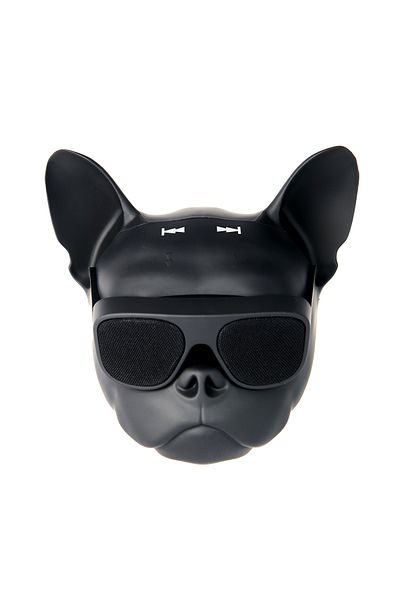 Famous Frenchie Portable speaker, French Bulldog, Bluetooth, USB, black