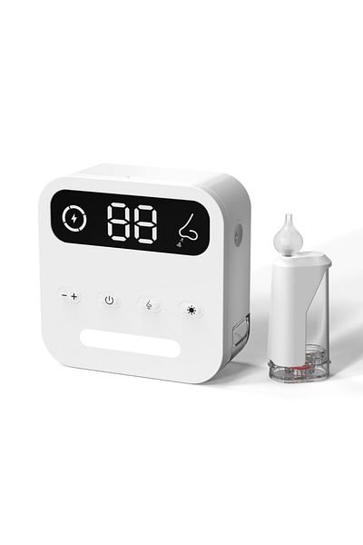 LUVLU Nasal Aspirator for Babies and Children, 9 suction levels, 65 kPa power, silent, night light