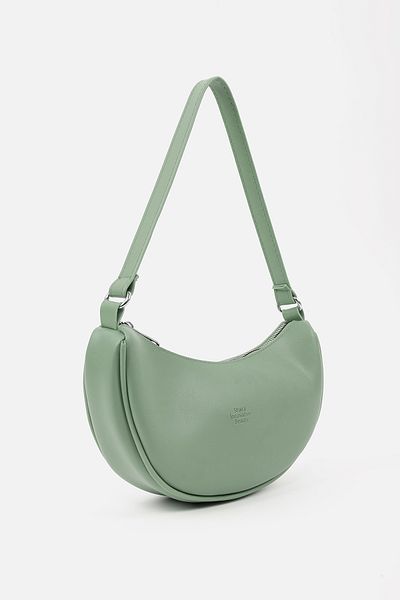 SHAKA Geantă de mână și de umăr din piele artificială Shk26 verde mentă cu un singur compartiment L:12 L:26 L:6 cm