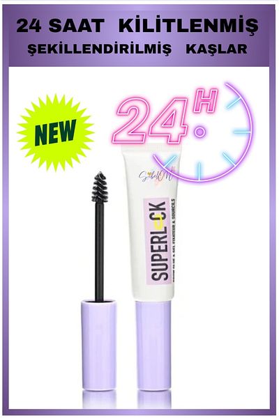 Sibelon Rose Super Lock Brow Glue Eyebrow Fixing Mascara - Transparent