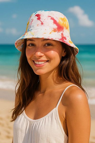 Mavelle Women's Batik Patterned Bucket Hat