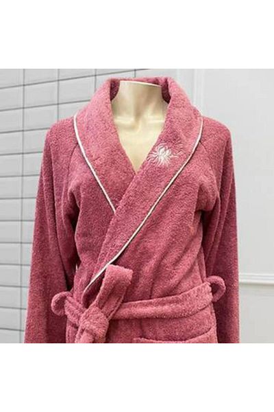 Canon Cannon Luxury Cotton Couples Bathrobe Set - 14 Pieces, Purple and Pink