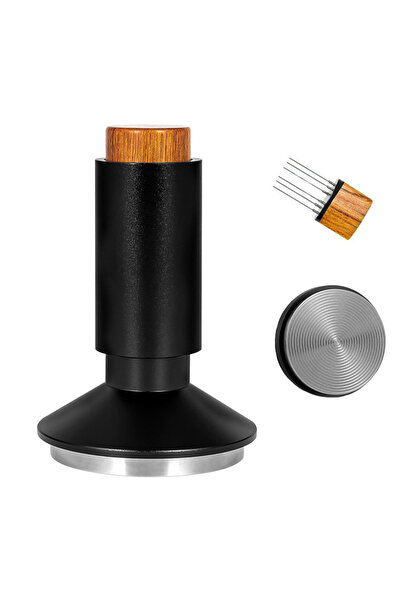 LEBLOU Tamper Espresso 2 In 1, Cu Mecanism De Presare Cu Arc Si Distributor I...