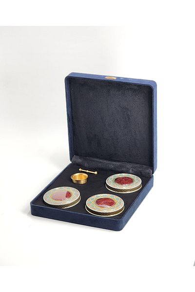salman saffron Super Negin Safron 3x1 gm in Velvet Gift Box - Box Size 205x190x47 mm