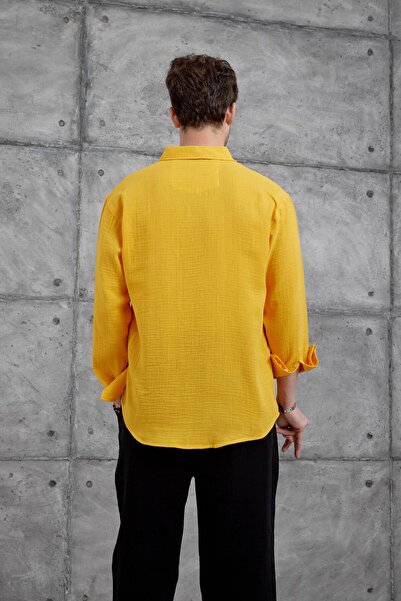 NOMARC Orange Nmrc Muslin Oversize Shirt