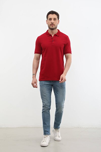 MARKAPIA Men's Polo Neck T-Shirt - 100% Cotton