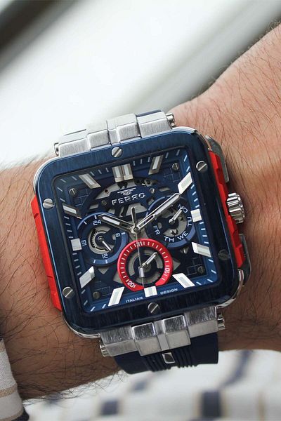 FERRO Fm11572L3 Men's Wrist Watch with Silicone Cord