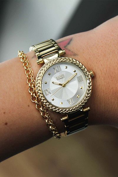 MICHAEL TOMMY Mt325004Lsb92 Women's Wristwatch with Steel Cord