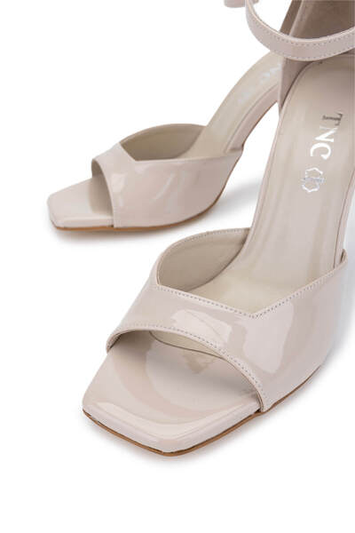 Tamer Tanca Women's Vegan Beige Heeled Shoes
