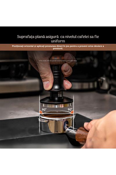 LEBLOU Tamper Espresso With Spring Presser Mechanism, Dynamic Adjustment, Premium Finish, 51mm
