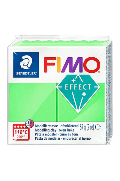 Bafimo FIMO Effect Modeling Clay 57g Light Neon Green Neon