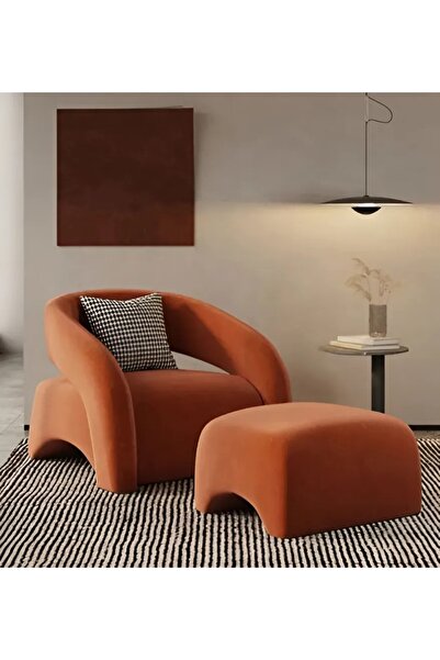 PalmirAtic Lüks Dinleme Berjer Koltuk Ve Hediye Puf Ile Birlikte