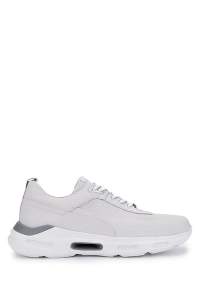 Tamer Tanca Men's Genuine Leather Off-White Sneakers & Sports Shoes