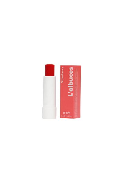 L'albuces Strawberry 50 Spf Lip Balm-Lip Moisturizer