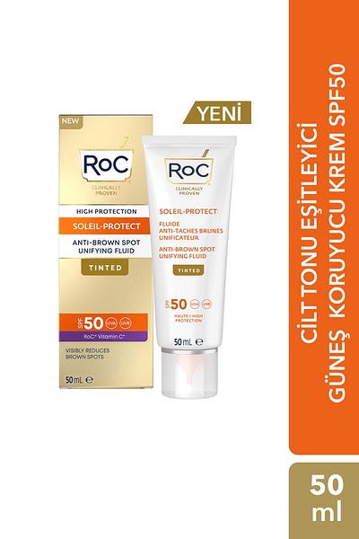 Roc Soleil-Protect Anti-Brown Spot Unifying Fluid Tinted Anti-Blemish and Tone Equalizing Facial Sunscreen