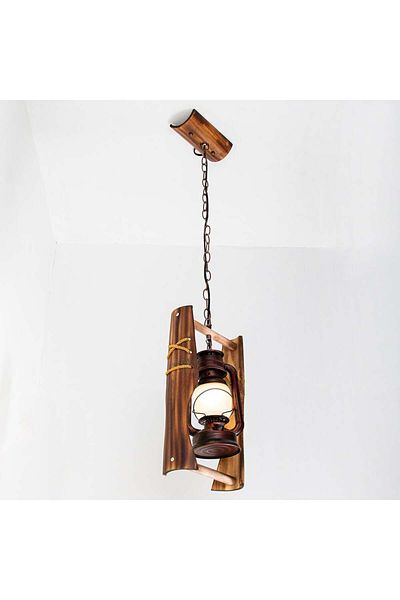 Ucandle Heritage chandelier with wooden base