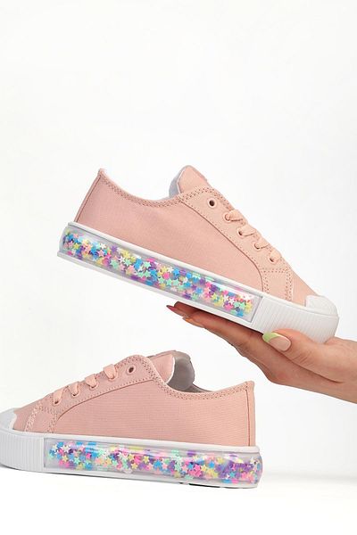 Benetton ® |   Candy Star Kids Pink Sneaker Bn-32185
