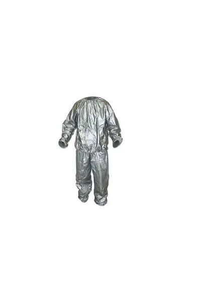 FOXMAG24 Costum de slăbire din 2 piese SAUNA SUIT, culoare argintie, mărimea L