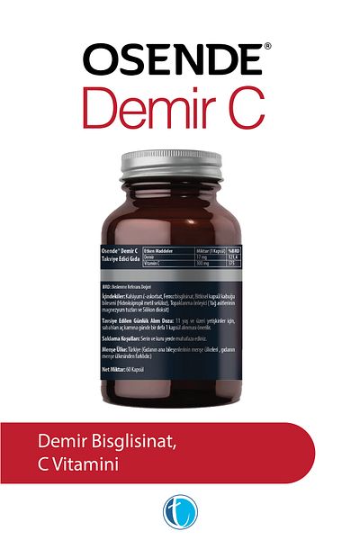 Osende Iron C 60 Herbal Capsules Iron Bisglycinat