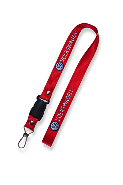 TUSBA MARKET Curea pentru oglindă auto Volkswagen roșu/albastru și frânghie p...