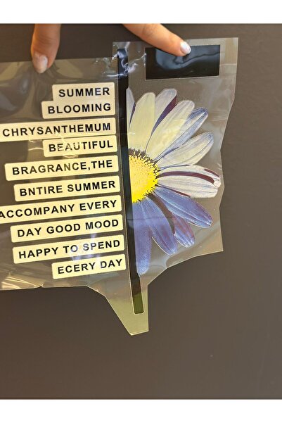 Gönülden Tasarım Σχέδιο που συγκολλεί με σίδερο Μπλε Μαργαρίτα Εκτύπωση Μεταφ...