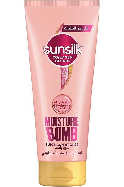 Sunsilk Collagen Blends Moisture Bomb Conditioner 170ml – For Dry Hair, With Hyaluronic Acid