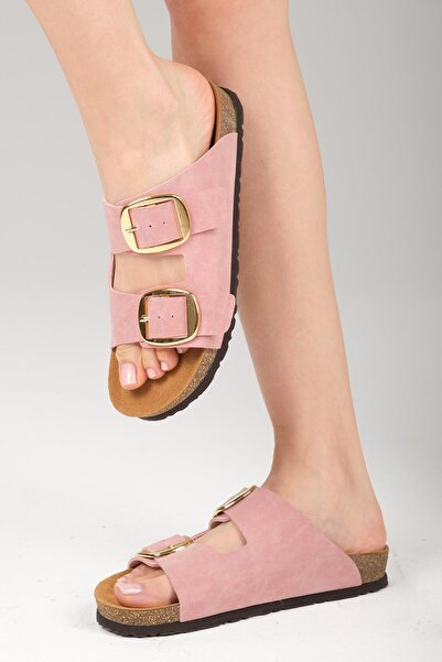 Mio Gusto Παντόφλες Ορθοπεδικής Σόλας Μανιταριού Ines Powder Color