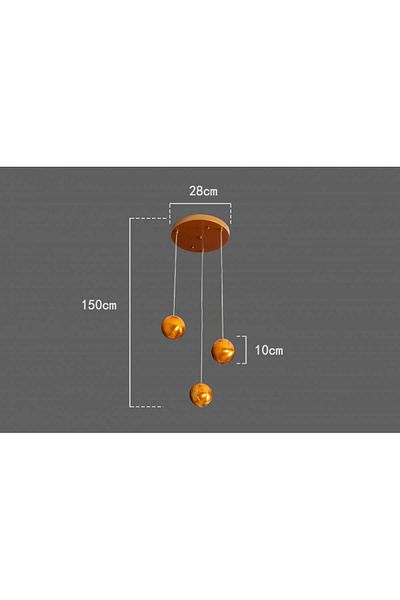 Ucandle Triple gold lighting fixture