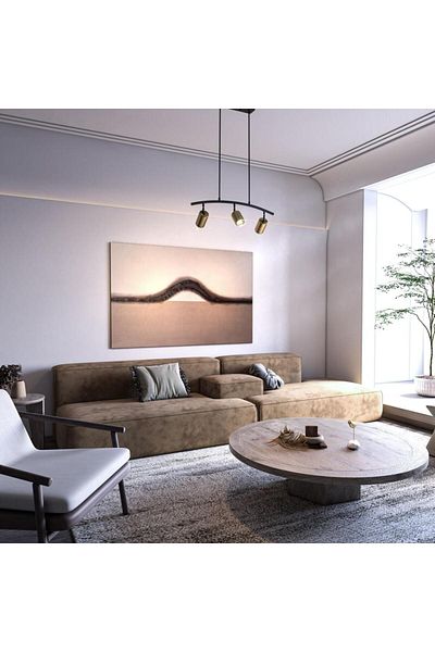 Ucandle Copper and black track chandelier