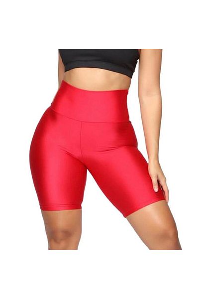 Intisimo Women's Leggings, Slimfit, Shiny Texture, Cotton/lycra, Red - M