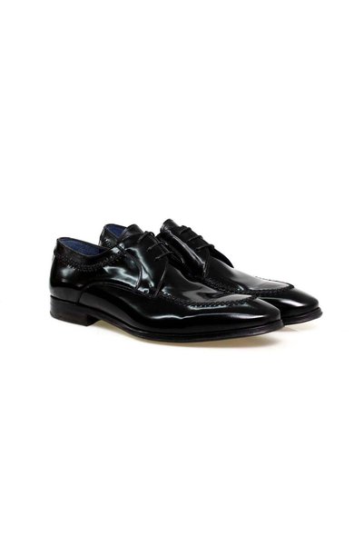 Butik PANTOFI BĂRBAȚI DIN PIELE GENUINĂ CU șireturi CULOARE NEGRĂ