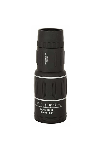 FOXMAG24 Monocular-Telescope, Magnification Factor 16 X, Lens Diameter 52 mm, Case Included, Black