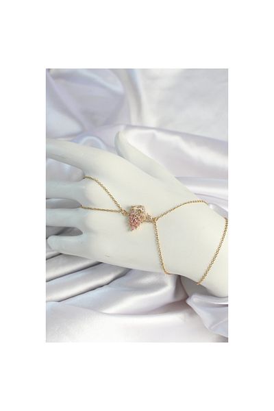 Findit 316L Steel Gold Color Zircon Stone Swan Figured Şahmeran