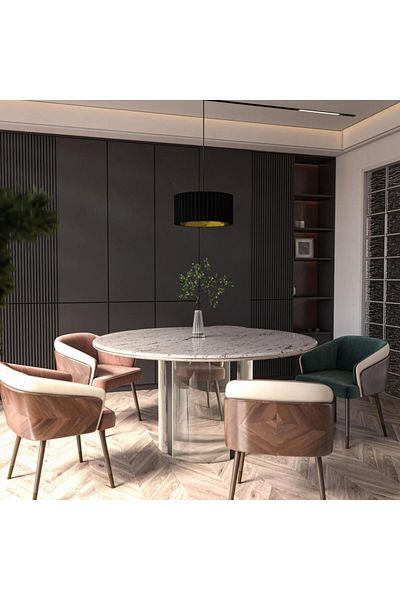 Ucandle Black circular pendant light