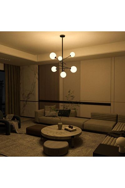 Ucandle Modern spherical glass lamp chandelier