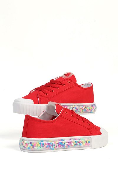 Benetton ® |   Candy Star Kids Red Sneaker Bn-32185
