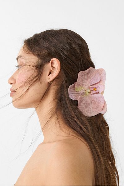 Stradivarius Orchid flower hair clip
