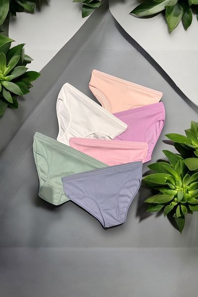 Stars Underwear Chiloți flexibili din bumbac în 6 culori pentru femei - Calitate Premium