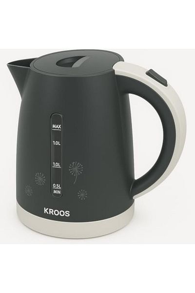 Kroos Electric Glass Kettle 1500W by KROOS | BPA-Free Hot Water Kettle | Automatic Shut-Off & Dry Boil Pro