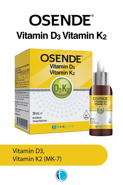Osende D3K2 Drops 20 ml Vitamin D Vitamin K2 Mk-7