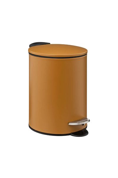 5FIVE Jaune waste bin, brown, metallic, 3 liters, 17 x 25 cm