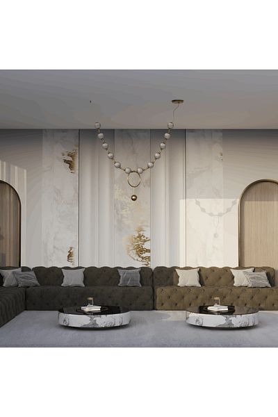 Ucandle Single Line Crystal Ball Chandelier